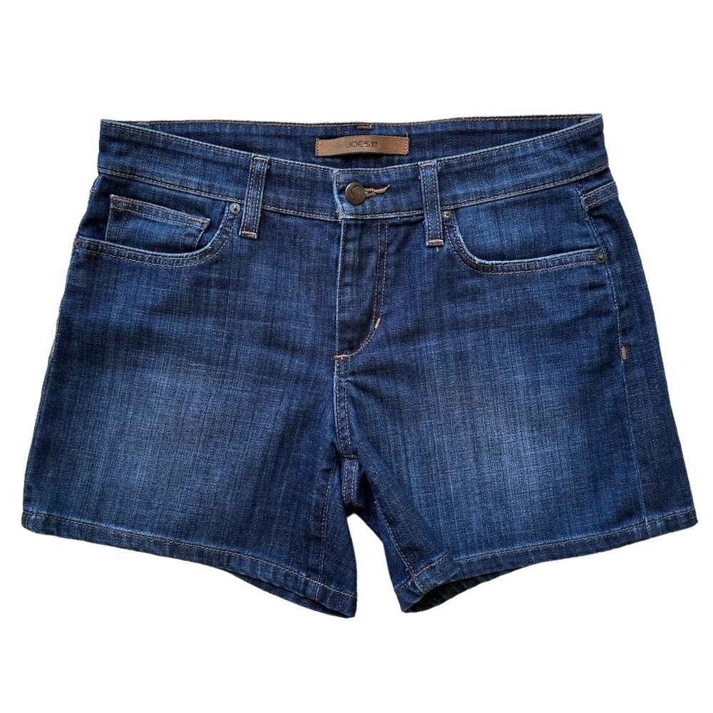 Joe’s Jeans Emme 5” Dark Wash Mid Rise Zip Fly Denim Jean Shorts Size 26